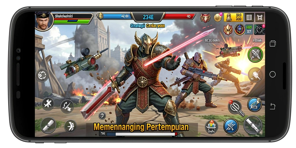 Gameplay strategis 234E yang menantang dan menarik.