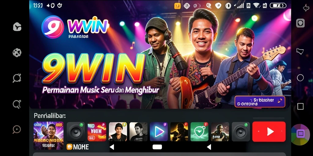 Gameplay seru dari 9WIN dengan berbagai tantangan musik.