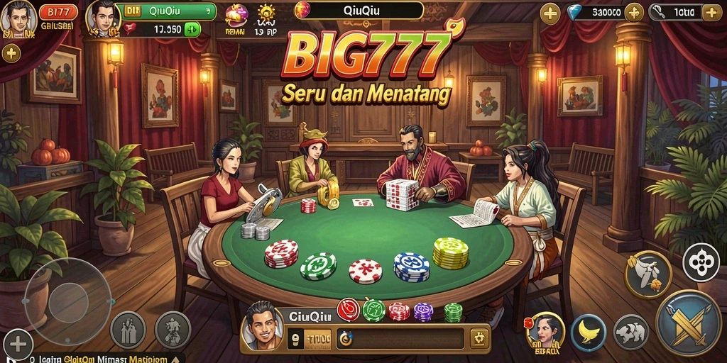 Tampilan screenshot game QiuQiu BIG777 yang seru dan interaktif.