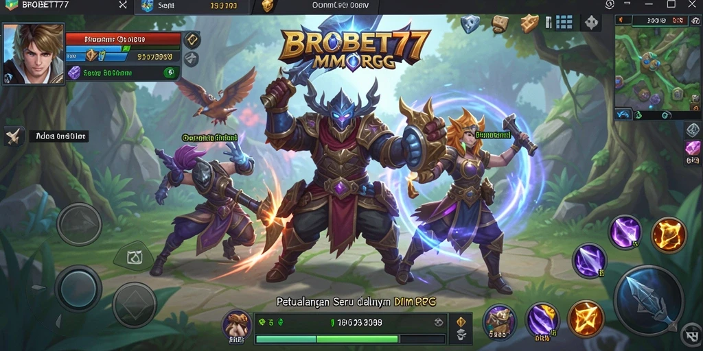 Menampilkan gameplay seru dalam MMORPG BROBET77.
