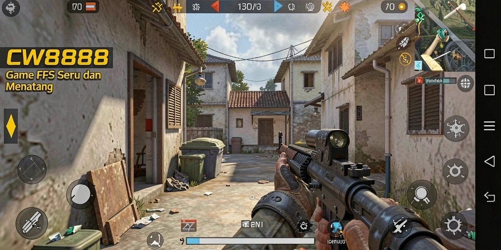Tampilan gameplay seru dari CW8888 dengan aksi menegangkan.