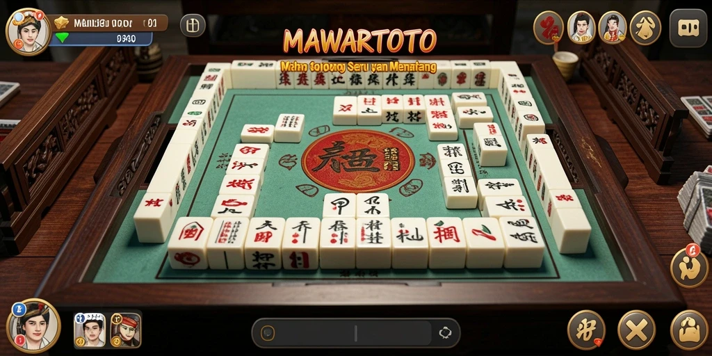 Tampilan screenshot gameplay menarik dari MAWARTOTO, permainan Mahjong seru.