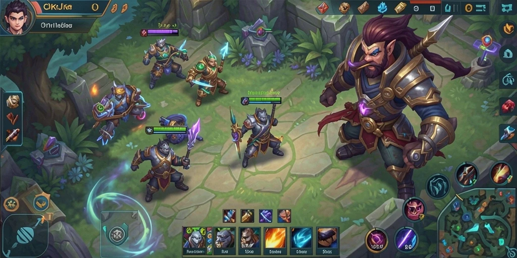 Screenshot gameplay OKJK menampilkan aksi tim yang seru.