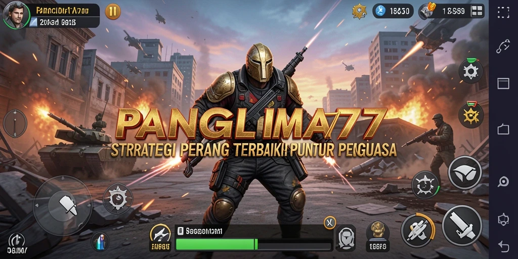 Tampilan panorama pertempuran dalam PANGLIMA77 yang mendebarkan.