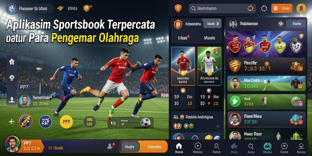 Tampilan gameplay utama PP7 dengan berbagai opsi taruhan olahraga.