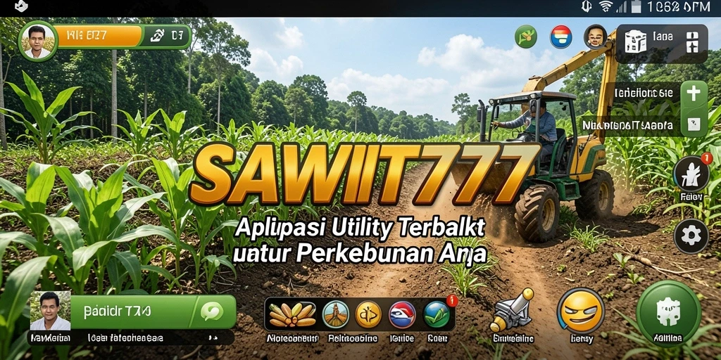Tampilan utama SAWIT777 menunjukkan kemudahan penggunaan aplikasi Utility.