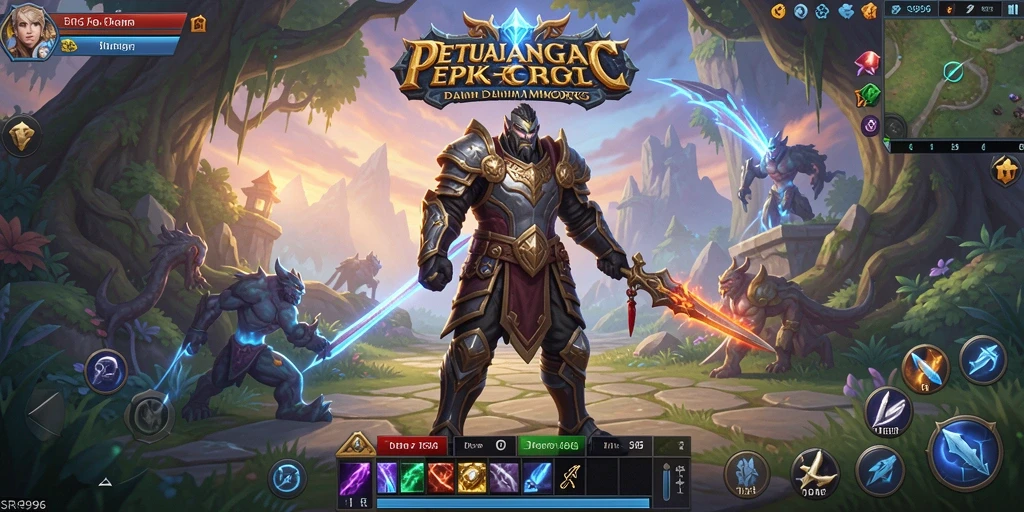 Screenshot gameplay SR996 yang menunjukkan aksi petualangan MMORPG yang mendebarkan.
