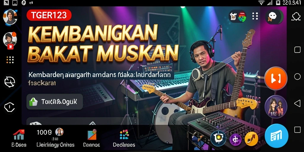 Tampilan gameplay yang interaktif dan penuh warna dari TGER123.
