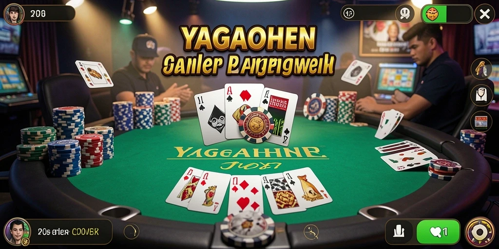 Tampilan menarik saat bermain poker di YAGAOHEN.