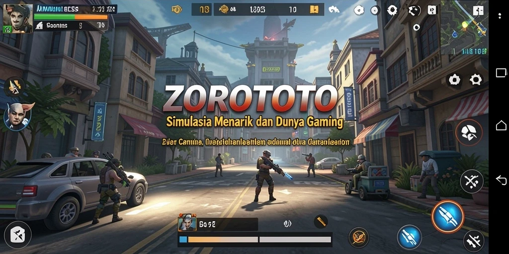 Tampilan gameplay ZOROTOTO yang menarik dan penuh warna.